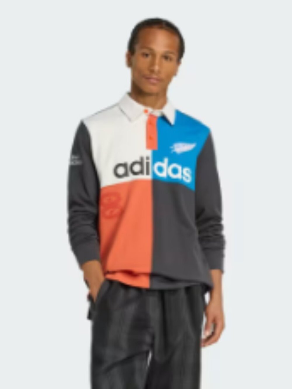 adidas ORIGINALS & ALL BLACKS HERITAGE RUGBY POLO Shirt - Picture 4 of 8